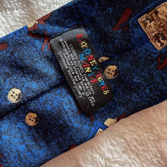 Taz looney tones tie blue black - Picture 5 of 8
